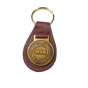NSK Presidential Award 1989 Leather Brass Keychain